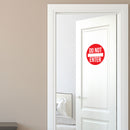 Vinyl Wall Art Decal - Do Not Enter Sign - 12" x 12" - Teen Boys Girls Bedroom Door Sticker Decals - Home Decor for Office Door Window Dorm Room Red 12" x 12" 2
