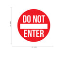 Vinyl Wall Art Decal - Do Not Enter Sign - 12" x 12" - Teen Boys Girls Bedroom Door Sticker Decals - Home Decor for Office Door Window Dorm Room Red 12" x 12" 3