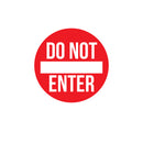 Vinyl Wall Art Decal - Do Not Enter Sign - 12" x 12" - Teen Boys Girls Bedroom Door Sticker Decals - Home Decor for Office Door Window Dorm Room Red 12" x 12" 4