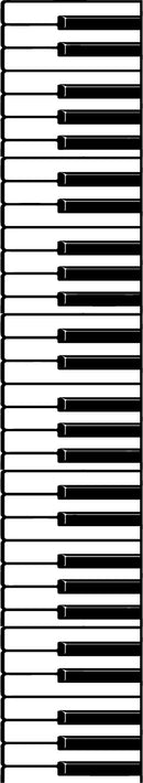 Vinyl Wall Art Decal - Piano Keys Design - 68" x 12" Decoration Vinyl Sticker - Unisex Musician Wall Art Decal - Modern Music Instrument Decal - Indoor Outdoor Stencil Adhesive (68" x 12"; Black) Black 68" x 12" 4