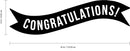 Vinyl Wall Art Decals - Congratulations! Banner - Best Wishes Celebrate Home Work Place Stencil Adhesives - Fun Happy Decal for Office Living Room Bedroom Dorm Room (13" x 45"; Blue)   3