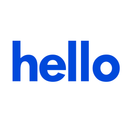 Vinyl Art Wall Decals - Hello Greeting - 60" x 23" - Decorative Door Mural - Removable Wall Sticker Decal for Home Decor - Business Office - Bedroom Living Room Vinyl Stencil Adhesive Blue 60" x 23" 4