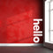 Vinyl Art Wall Decals - Hello Greeting - 60" x 23" Decorative Door Mural - Removable Wall Sticker Decal for Home Decor - Business Office - Bedroom Living Room Vinyl Stencil Adhesive (60" X 23"; WHITE) White 60" x 23" 2