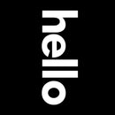 Vinyl Art Wall Decals - Hello Greeting - 60" x 23" Decorative Door Mural - Removable Wall Sticker Decal for Home Decor - Business Office - Bedroom Living Room Vinyl Stencil Adhesive (60" X 23"; WHITE) White 60" x 23" 4