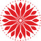 Vinyl Wall Art Decal - Circle Mandala - 23" x 23" - Adhesive Vinyl Sticker Decals - Home Apartment Workplace Decor - Yoga Studio Namaste Meditation Mandala Bohemian Flower (23" x 23"; Red) Red 23" x 23" 4