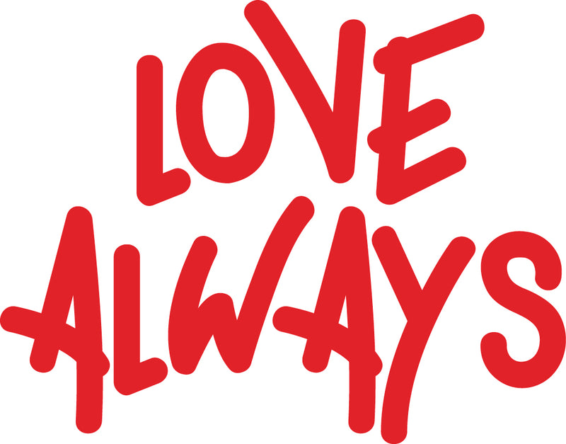 Vinyl Wall Art Decal - Love Always - 18" x 23" - Inspirational Life Quotes - Living Room Bedroom Workplace Inspirational Quote - Removable Waterproof Wall Decals for Home Decor (18’ x 23"; Red Text) Red 18" x 23" 4