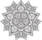 Vinyl Wall Art Decal - Hindu Mandala - 22" x 23" - Home Decor Apartment Workplace - Yoga Studio Namaste Meditation Mandala Bohemian Flower (22" x 23"; Black) Black 23" x 23" 4