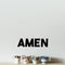 Vinyl Wall Art Decal - Amen - 5.5" x 20" - Religious Spiritual Faith Wall Art Sticker - Christianity Inspirational Phrase Decal Adhesive - God Bible Revelation Motivation Quote (5.5" x 20"; Black) Black 5.5" x 20" 2