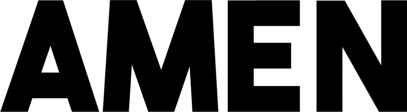 Vinyl Wall Art Decal - Amen - 5.5" x 20" - Religious Spiritual Faith Wall Art Sticker - Christianity Inspirational Phrase Decal Adhesive - God Bible Revelation Motivation Quote (5.5" x 20"; Black) Black 5.5" x 20" 4