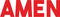 Vinyl Wall Art Decal - Amen - 5.5" x 20" - Religious Spiritual Faith Wall Art Sticker - Christianity Inspirational Phrase Decal Adhesive - God Bible Revelation Motivation Quote (5.5" x 20"; Red) Red 5.5" x 20" 4