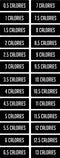 Set of 26 Vinyl Wall Art Decal - 0.5 to 13 Calorie Step Counter - 3" x 8" Each - Health and Fitness Sticker Adhesives - Motivational Wall Art Decal - Home Gym Office Decor (3" x 8" Each; Black) Black 3" x 8" each 4