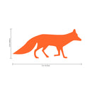 Set of 12 Vinyl Wall Art Decal - Fox Patterns - 2.2" x 5" Each - Stencil Adhesive Vinyl for Home Apartment Workplace Use - Cool Simple Shapes for Living Room Bedroom Decor (2.2" x 5" Each; Orange) Orange 2.2" x 5" Each 4