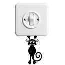 Vinyl Wall Art Decal - Hanging Cat - - Cute Animal Decor for Light Switch Window Mirror Luggage Car Bumper Laptop Computer Peel and Stick Skin Sticker Designs   2