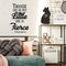 Vinyl Wall Art Decal - Though She Be But Little She is Fierce - 36" x 23" - Inspirational Shakespeare Sticker Adhesives - Trendy Bedroom Living Room Office Wall Art Decals Black 36" x 23" 3