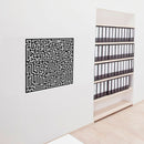 Vinyl Wall Art Decal - Labyrinth - 23" x 23" - Modern Contemporary Maze Design - Trendy Decor for Home Living Room Bedroom Office Workplace Peel Off Vinyl Stickers (23" x 23"; Black) Black 60" To 16" 2