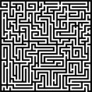 Vinyl Wall Art Decal - Labyrinth - 23" x 23" - Modern Contemporary Maze Design - Trendy Decor for Home Living Room Bedroom Office Workplace Peel Off Vinyl Stickers (23" x 23"; Black) Black 60" To 16" 4
