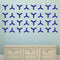 Set of 20 Vinyl Wall Art Decal - Geometric Y Pattern - 5.Each - Sticker Adhesive Vinyls for Home Apartment Office Use - Geometric Design for Living Room Bedroom Decor (5.Each; Blue)   5
