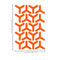 Set of 20 Vinyl Wall Art Decal - Geometric Y Pattern - 5.5" x 6" Each - Sticker Adhesive Vinyls for Home Apartment Office Use - Geometric Design for Living Room Bedroom Decor (5.5" x 6" Each; Orange) Orange 5" x 6" each 3