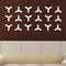 Set of 20 Vinyl Wall Art Decal - Geometric Y Pattern - 5.5" x 6" Each - Sticker Adhesive Vinyls for Home Apartment Office Use - Geometric Design for Living Room Bedroom Decor (5.5" x 6" Each; White) White 5" x 6" each 2