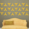 Set of 20 Vinyl Wall Art Decal - Geometric Y Pattern - 5.5" x 6" Each - Sticker Adhesive Vinyls for Home Apartment Office Use - Geometric Design for Living Room Bedroom Decor (5.5" x 6" Each; Yellow) Yellow 5" x 6" each