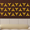 Set of 20 Vinyl Wall Art Decal - Geometric Y Pattern - 5.5" x 6" Each - Sticker Adhesive Vinyls for Home Apartment Office Use - Geometric Design for Living Room Bedroom Decor (5.5" x 6" Each; Yellow) Yellow 5" x 6" each 2