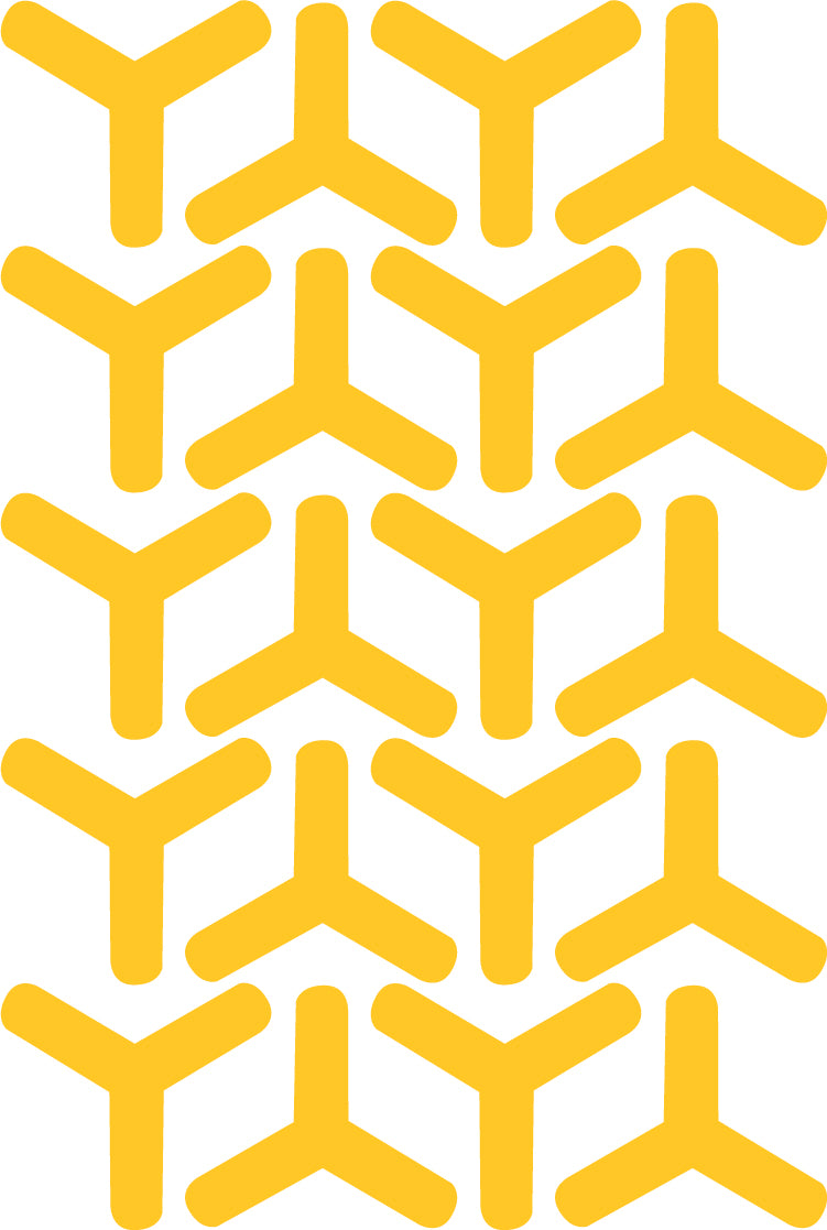 Set of 20 Vinyl Wall Art Decal - Geometric Y Pattern - 5.5" x 6" Each - Sticker Adhesive Vinyls for Home Apartment Office Use - Geometric Design for Living Room Bedroom Decor (5.5" x 6" Each; Yellow) Yellow 5" x 6" each 4