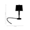 Vinyl Wall Art Decal - Small Lamp - 4" x 3" - Accessory Decor for Light Switch Window Mirror Luggage Car Bumper Laptop Computer Peel and Stick Skin Sticker Designs Black 4" x 3" 3