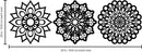 Vinyl Wall Art Decal - Set Of 3 Mandalas - Sticker Vinyl For Home Apartment Workplace Use - Beautiful Geometric Universe Symbol For Living Room Dorm Room Yoga Meditation   3