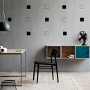 Set of 20 Vinyl Wall Art Decal - Square Patterns - 4.3" x 4.3" Each - Minimalist Vinyl Stickers for Home Apartment Bedroom - Cool Modern Decor for Living Room Workplace Use (4.3" x 4.3" Each; Black) Black 4" x 3" each 2