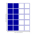Set of 20 Vinyl Wall Art Decal - Square Patterns - 4.3" x 4.3" Each - Minimalist Vinyl Stickers for Home Apartment Bedroom - Cool Modern Decor for Living Room Workplace Use (4.3" x 4.3" Each; Blue) Blue 4" x 3" each 3