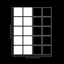 Set of 20 Vinyl Wall Art Decal - Square Patterns - 4.3" x 4.3" Each - Minimalist Vinyl Stickers for Home Apartment Bedroom - Cool Modern Decor for Living Room Workplace Use (4.3" x 4.3" Each; White) White 4" x 3" each 3