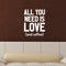 Vinyl Wall Art Decal - All You Need is Love and Coffee - 29.5" x 23" - Motivational Wall Sticker - Coffee Lovers Positive Quote Trendy Living Room Office Decor (29.5" x 23"; White) White 29.5" x 23"