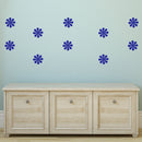 Set of 10 Vinyl Wall Art Decal - Flowers - Each - Bedroom Living Room Office Dorm Room Girly Wall Decoration - Cute Trendy Apartment Stencil Adhesives Wall Decor   5