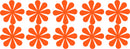 Set of 10 Vinyl Wall Art Decal - Flowers - 5" x 5" Each - Bedroom Living Room Office Dorm Room Girly Wall Decoration - Cute Trendy Floral Apartment Stencil Adhesives Wall Decor (5" x 5" Each; Orange) Orange 5" x 5" each 3