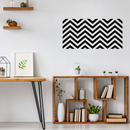 Vinyl Wall Art Decals - Chevron Stripes - 22.5" x 45"- Cool Adhesive Sticker Pattern for Home Office Bedroom Nursery Living Room Apartment - Lifestyle Minimalist Chic Decor (22.5" x 45"; Black) Black 22.5" x 45" 3