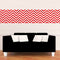 Vinyl Wall Art Decals - Chevron Stripes - 22.5" x 45"- Cool Adhesive Sticker Pattern for Home Office Bedroom Nursery Living Room Apartment - Lifestyle Minimalist Chic Decor (22.5" x 45"; Red) Red 22.5" x 45" 2