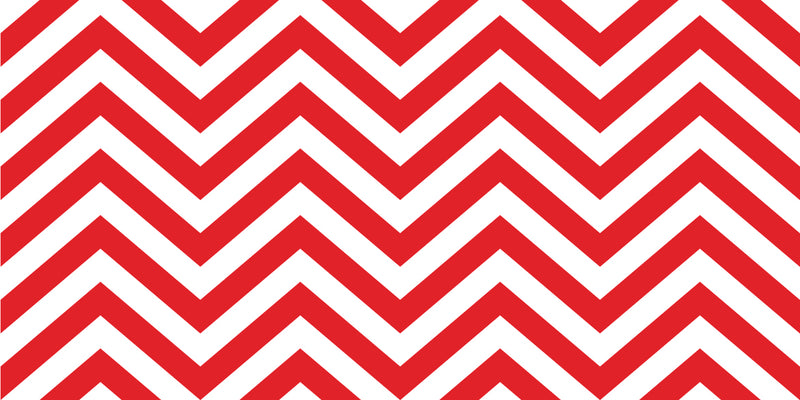 Vinyl Wall Art Decals - Chevron Stripes - 22.5" x 45"- Cool Adhesive Sticker Pattern for Home Office Bedroom Nursery Living Room Apartment - Lifestyle Minimalist Chic Decor (22.5" x 45"; Red) Red 22.5" x 45" 3