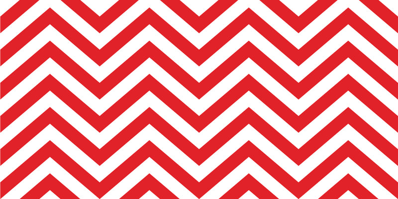 Vinyl Wall Art Decals - Chevron Stripes - 22.5" x 45"- Cool Adhesive Sticker Pattern for Home Office Bedroom Nursery Living Room Apartment - Lifestyle Minimalist Chic Decor (22.5" x 45"; Red) Red 22.5" x 45" 3