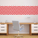 Vinyl Wall Art Decals - Chevron Stripes - 22.5" x 45"- Cool Adhesive Sticker Pattern for Home Office Bedroom Nursery Living Room Apartment - Lifestyle Minimalist Chic Decor (22.5" x 45"; Red) Red 22.5" x 45" 4