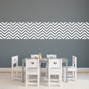 Vinyl Wall Art Decals - Chevron Stripes - 22.5" x 45"- Cool Adhesive Sticker Pattern for Home Office Bedroom Nursery Living Room Apartment - Lifestyle Minimalist Chic Decor (22.5" x 45"; White) White 22.5" x 45" 2