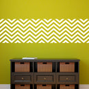 Vinyl Wall Art Decals - Chevron Stripes - 22.5" x 45"- Cool Adhesive Sticker Pattern for Home Office Bedroom Nursery Living Room Apartment - Lifestyle Minimalist Chic Decor (22.5" x 45"; White) White 22.5" x 45" 3