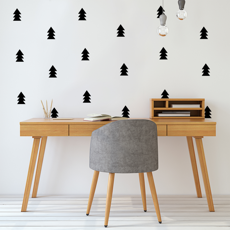 Set of 30 Vinyl Wall Art Decals - Triangle Arrows - 5" x 3" Each - Modern Sticker Pattern for Home Office Bedroom Nursery Living Room Apartment - Lifestyle Minimalist Decor (5" x 3" Each; Black) Black 5" x 3" each 3