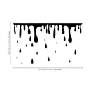 Vinyl Wall Art Decal - Blood Dripping - Fun Spooky Halloween Slime Decoration Sticker - Kids Teens Adults Indoor Outdoor Wall Door Window Living Room Office Decor