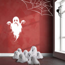 Vinyl Wall Art Decal - Sad Ghost - 27" x 20" - Fun Spooky Halloween Seasonal Movie Props Sticker - Kids Teens Adults Indoor Outdoor Wall Door Window Living Room Office Decor (27" x 20"; White) White 27" x 20"