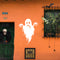 Vinyl Wall Art Decal - Sad Ghost - 27" x 20" - Fun Spooky Halloween Seasonal Movie Props Sticker - Kids Teens Adults Indoor Outdoor Wall Door Window Living Room Office Decor (27" x 20"; White) White 27" x 20" 3