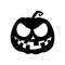 Vinyl Wall Art Decal - Scary Pumpkin - 23" x 23" - Fun Spooky Halloween Seasonal Decoration Sticker - Fall Season Indoor Outdoor Wall Door Window Living Room Office Decor (23" x 23"; Black) Black 23" x 23" 4