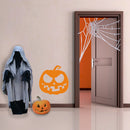 Vinyl Wall Art Decal - Scary Pumpkin - Fun Spooky Halloween Seasonal Decoration Sticker - Fall Season Indoor Outdoor Wall Door Window Living Room Office Decor (23" x 23"; Black)   5