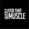 Vinyl Wall Art Decal - Hustle for That Muscle - 20" x 40" - Gym Fitness Healthy Lifestyle Home Bedroom Decor - Motivational Positive Peel and Stick Work Out Strength Decals (20" x 40"; White) White 20" x 40" 3