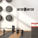 Vinyl Wall Art Decal - Can’t Stop Won’t Stop - 9" x 40" - Urban Modern Quote for Home Living Room Bedroom Sticker - Trendy Peel and Stick Bold Statement for Office Business Workplace Decor Black 9" x 40" 3