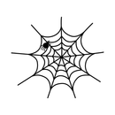 Vinyl Wall Art Decal - Spiderweb - - Fun Halloween Web Seasonal Decoration Sticker - Teens Adults Indoor Outdoor Wall Door Window Living Room Office Decor (; Black)   2